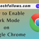 dark mode on Chrome