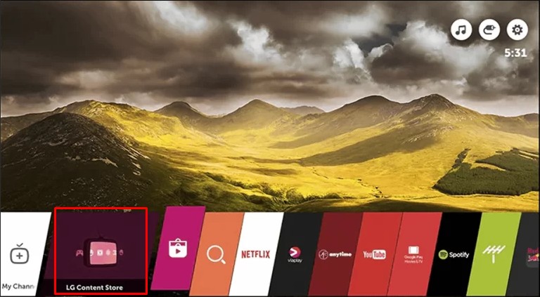 LG content store 