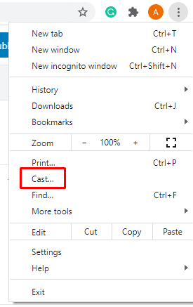 Click CAST