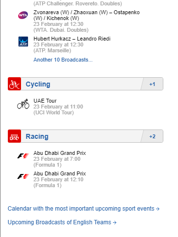 Tap the F1 Race link