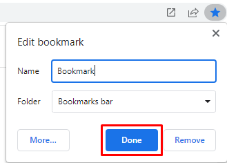 Save your Bookmark on Chrome