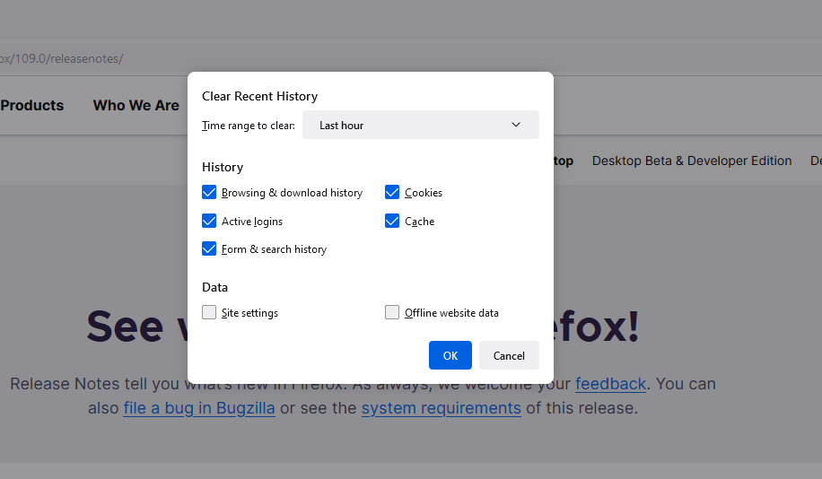 How to Clear Cache in FireFox using Shortcut