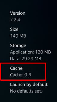 Clear cache on Firestick 