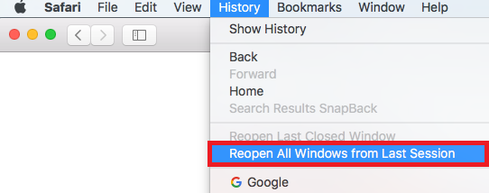 reopen closed tab safari mac