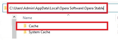 Delete the Cache folder