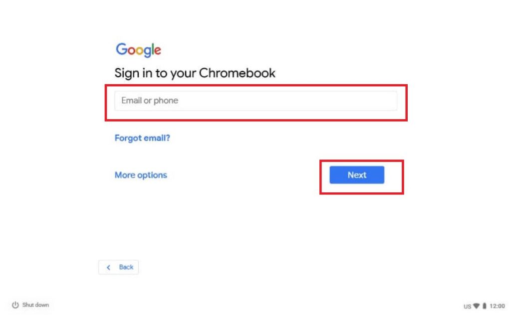 Sign in to Google Account on Chromebook