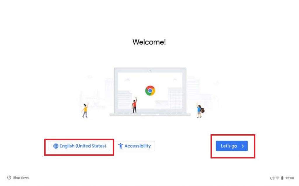 Choose Language on Chromebook