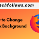 How to change Firefox background