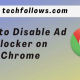 How to disable ad-blocker on Chrome