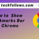 How to show bookmarks bar in chrome