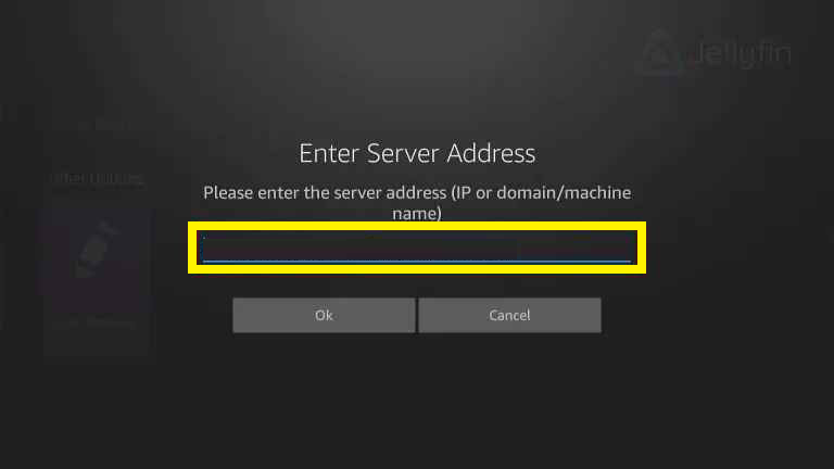 Enter server address