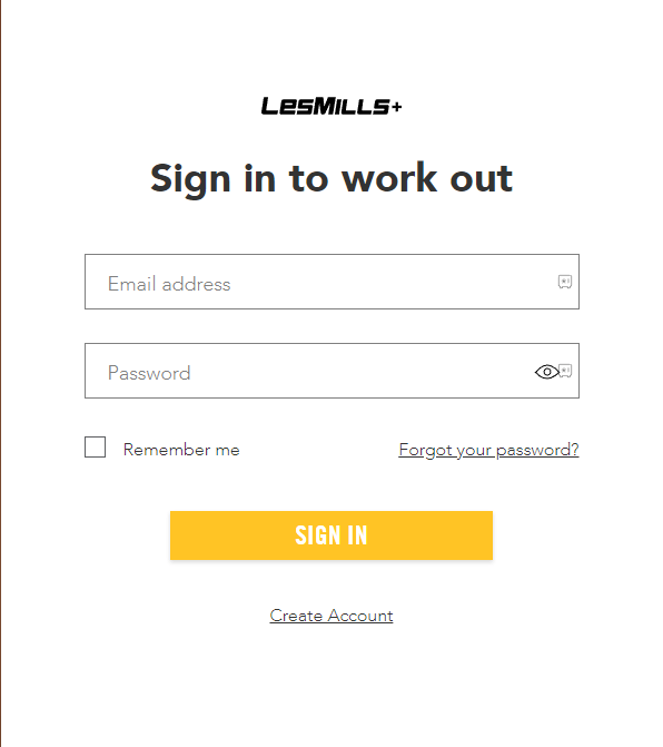 Sign in to Les Mills On Demand