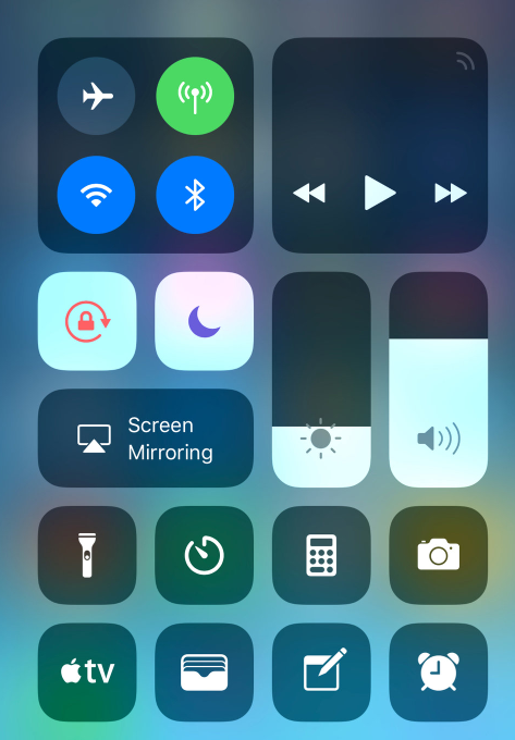 Select Screen Mirroring icon