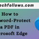 Password-Protect a PDF in Microsoft Edge