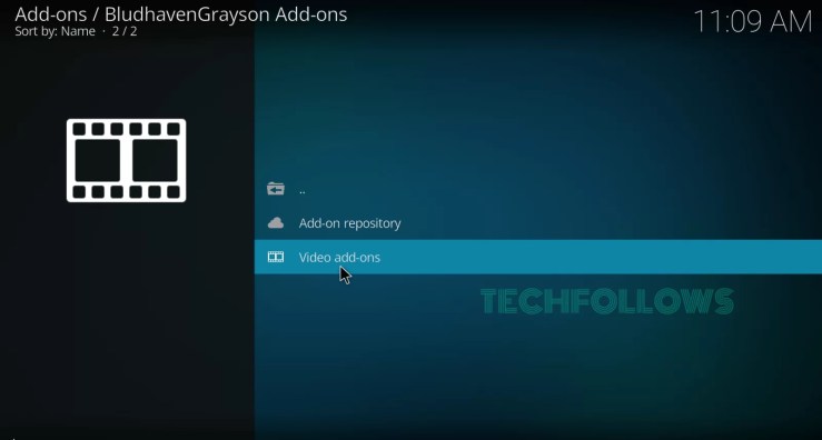 Click Video Addons to install UKTV Play Kodi Addon