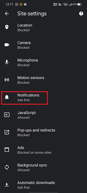 Notifications. how to stop chrome notifications
