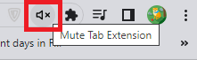 Click Mute tab extension to mute tab on Chrome 