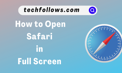 open safari in full screen