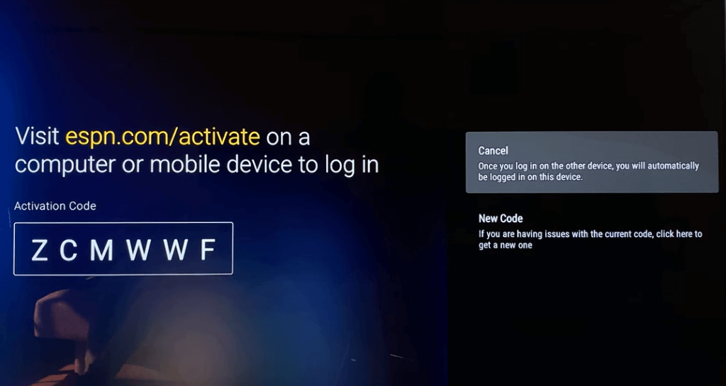 Activation code