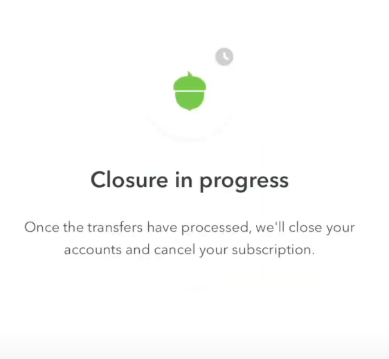 Closure in progress