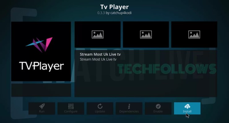 TV Player Kodi Addon