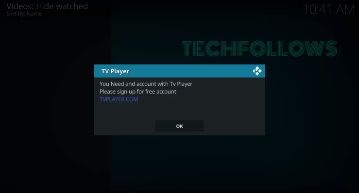 TV Player Kodi Addon