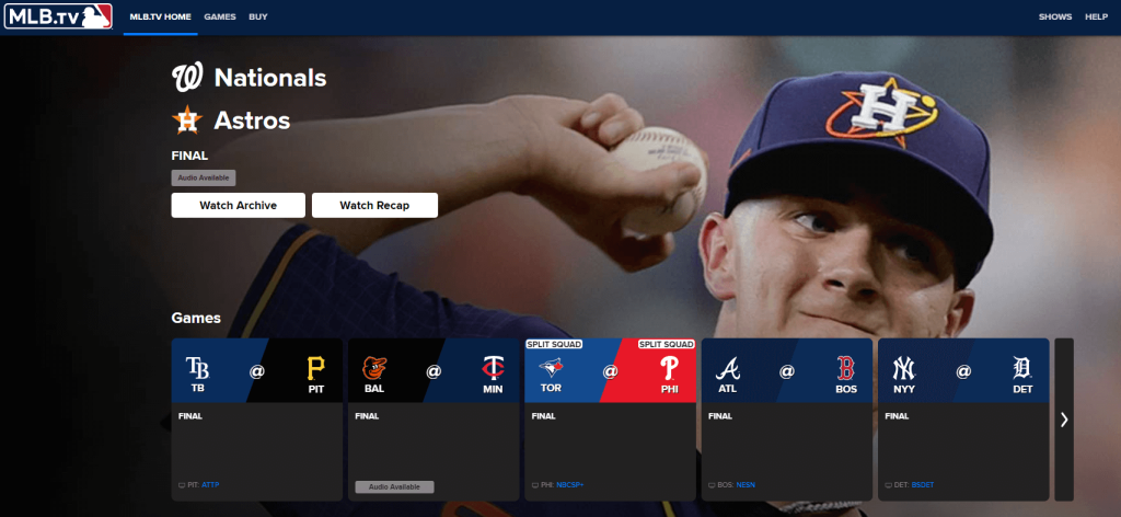 Watch MLB on Chrome