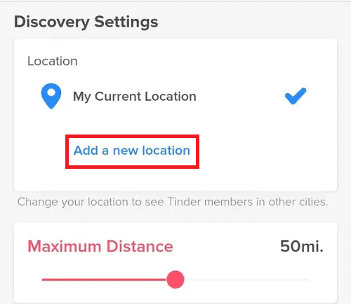 Click Add a New Location