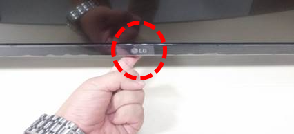 Press the power button to turn On LG Smart TV without remote