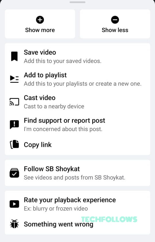 Select Cast Video - Chromecast Facebook