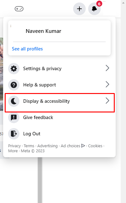 Select Display & Accessibility