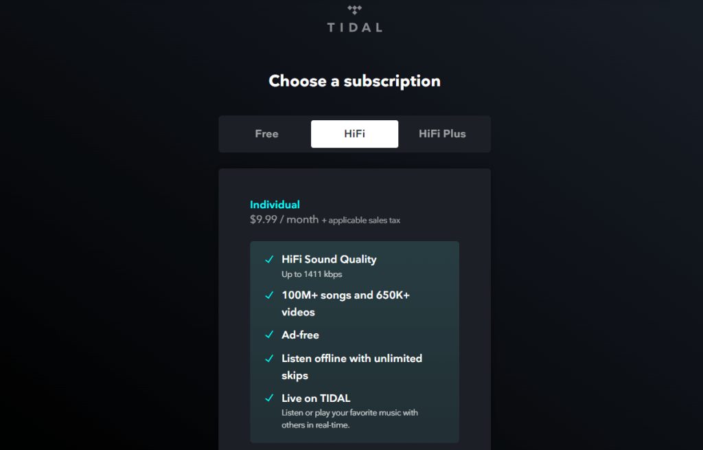 Choose the Subscription cost