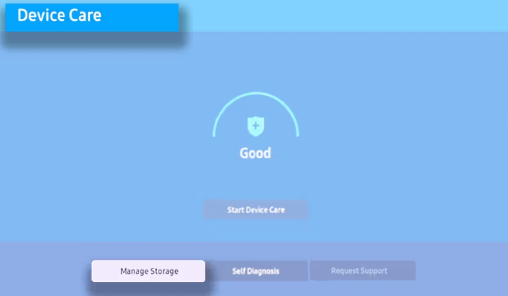 Select Manage Storage