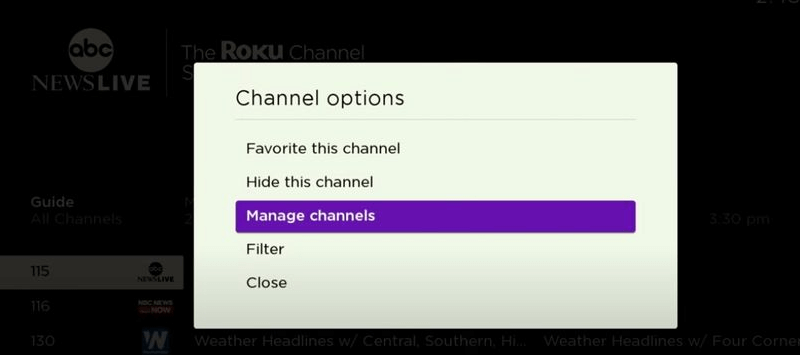 Select Hide This Channel