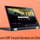 How to Turn Off Touch Screen on Chromebook
