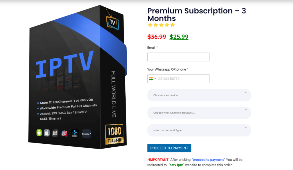 Subscribe to Lemo IPTV