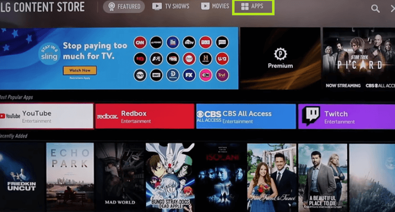 Click on the Apps section and install MasterClass on LG TV