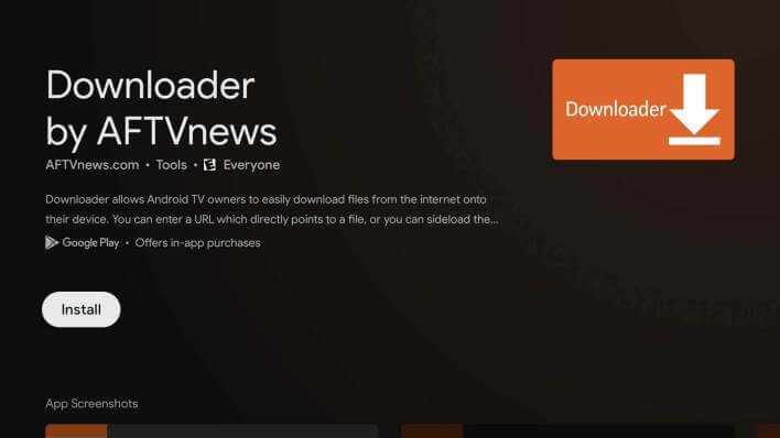 Install Downloader - Now TV on Google TV