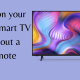 Turn on Vizio TV Without Remote