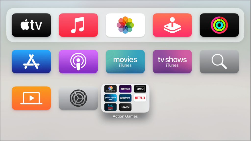 Open the App Store on Apple TV
