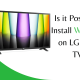 WhatsApp on LG TV