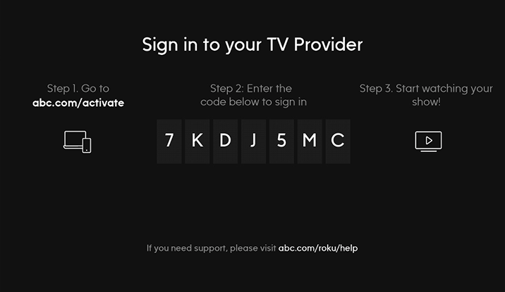 Note the ABC code