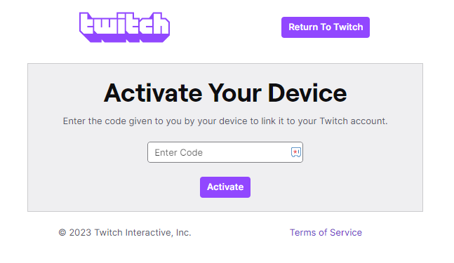 Activate Twitch TV 