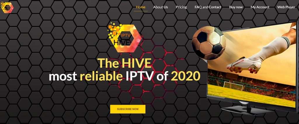 Hive IPTV website 