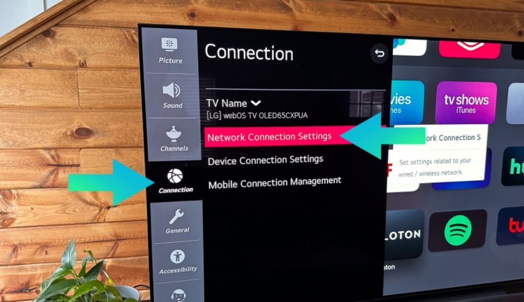 Select Network Connection Settings
