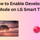 How to enable Developer mode on LG Smart TV