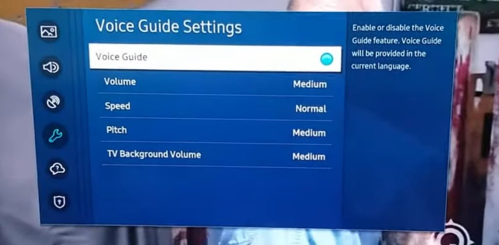 Turn off voice assistant on Samsung Smart TV