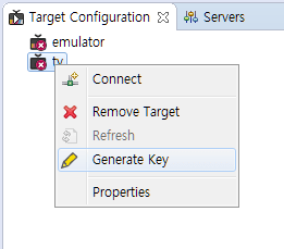 Click generate key