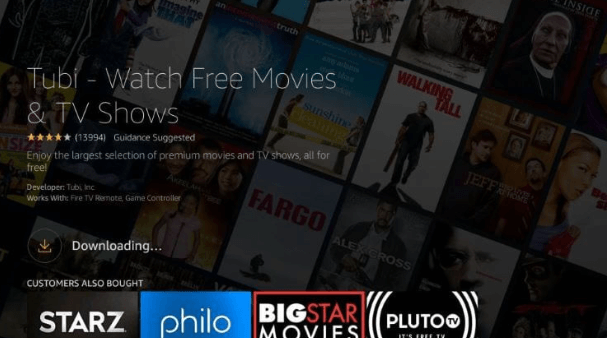 Click Get to download Tubi TV