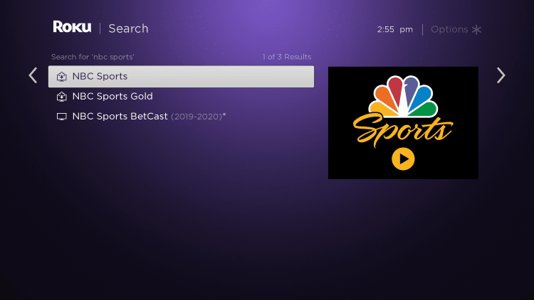 Pick the NBC Sports app